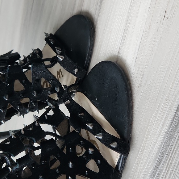 Sam Edelman Allison Studded Lace up Heels - Picture 4 of 6